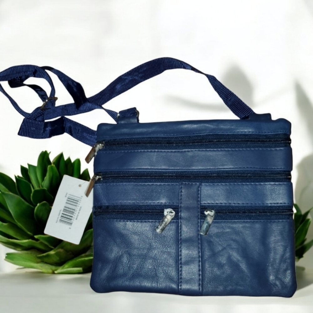 Marshal soft leather cross-body bag!